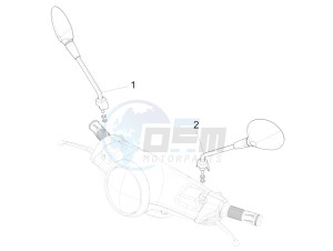 PRIMAVERA 150 4T 3V IE NOABS E3 (NAFTA) drawing Driving mirror/s