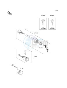 KAF 620 N[MULE 4010 4X4 HARDWOODS GREEN HD] (N9F) N9F drawing IGNITION SWITCH