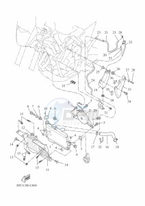 XTZ690 TENERE 700 (BMB9) drawing RADIATOR & HOSE