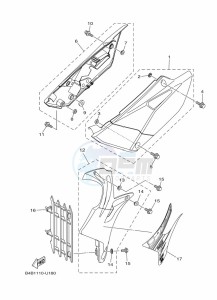 YZ85LW (B0G1) drawing SIDE COVER