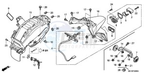 NSA700A9 E / MKH MME drawing REAR FENDER