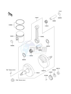 KX 60 [KX60] (B15-B19) [KX60] drawing CRANKSHAFT_PISTON-- S- -