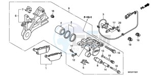 CB600FA9 UK - (E / ABS MKH) drawing REAR BRAKE CALIPER (CB600FA/FA3)