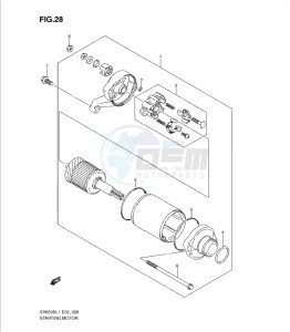 SV650/S drawing STARTING MOTOR