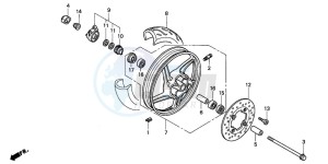 SH150 125 drawing FRONT WHEEL