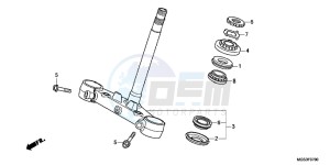 NC700XAD NC700X ABS Europe Direct - (ED) drawing STEERING STEM