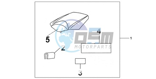 REAR SEAT COWL GRAPHITE BLACK