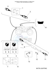 YFM450FWBD KODIAK 450 EPS (BEY1) drawing WVTA LIGHTING