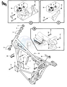 KX 420 A [KX420] (A1-A2) [KX420] drawing FRAME_FRAME FITTINGS -- KX420-A1- -