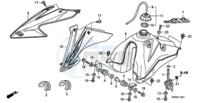 CRF230F9 Australia - (U) drawing FUEL TANK (CRF230F8/9)