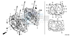 TRX420FMD TRX420 Europe Direct - (ED) drawing CRANKCASE