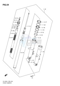 DL1000 (E28) V-Strom drawing FRONT DAMPER