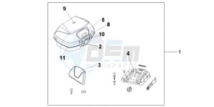 VFR8009 U / MME TWO drawing TOP BOX 45L