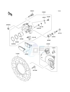 ZR 750 L [Z750 AU] (L7F-L8F) L8F drawing REAR BRAKE