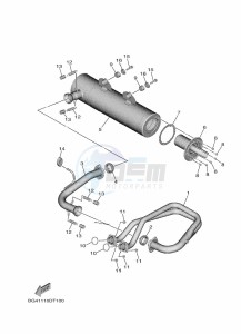 YXE850EN YXE85WPAL (BAN7) drawing EXHAUST