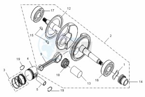 VS 125 EURO3 drawing CRANKSHAFT / PISTON / PISTON RING