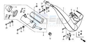 CR250R drawing EXPANSION CHAMBER (2)