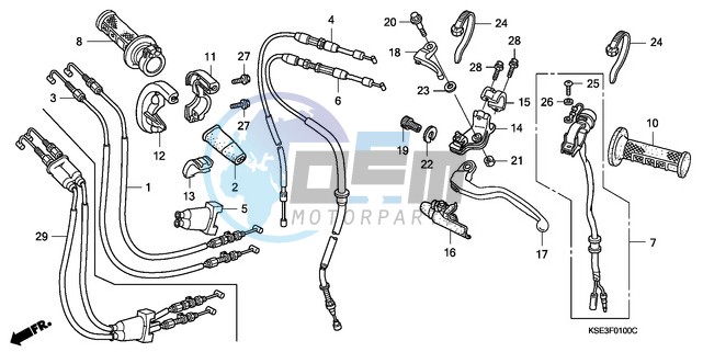 HANDLE LEVER/SWITCH/CABLE