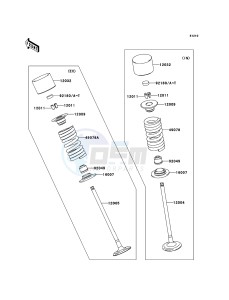 NINJA ZX-6R ZX636-C1H FR GB XX (EU ME A(FRICA) drawing Valve(s)