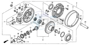 GL1500C F6C drawing FINAL DRIVEN GEAR