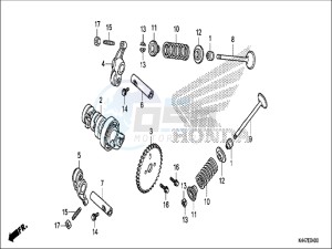 NSC110MPDH UK - (E) drawing CAMSHAFT/VALVE