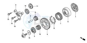 TRX450R drawing STARTING CLUTCH