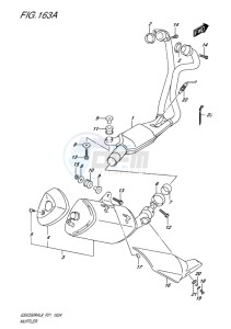 GSX-250 RA drawing MUFFLER