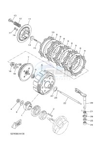 MT125 MT-125 (5D7L) drawing CLUTCH