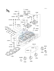 ZX 600 E [NINJA ZX-6] (E7-E9) [NINJA ZX-6] drawing CYLINDER HEAD