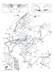 WR450F (1DX9 1DX6 1DX8 1DX7) drawing SIDE COVER