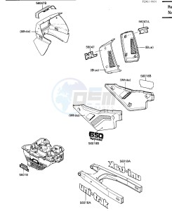 KL 650 A [KLR650] (A1-A5) [KLR650] drawing DECAL-- WHITE- --- KL650-A1- -