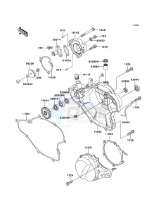 KX65 KX65-A6 EU drawing Engine Cover(s)