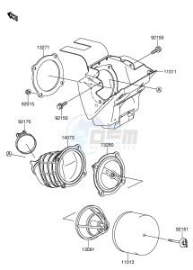 RM65 (E3) drawing AIR CLEANER