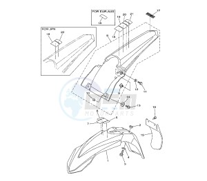 YZ F 250 drawing FENDER