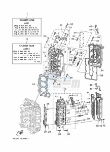 F250TXR drawing CYLINDER--CRANKCASE-2