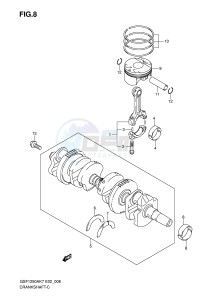 GSF1250 (E2) Bandit drawing CRANKSHAFT