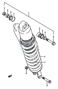 RM125 (G-H-J) drawing SHOCK ABSORBER (MODEL J)