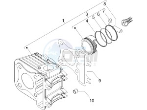 Fly 50 4t (NSE1000U03) drawing Cylinder-piston-wrist pin unit