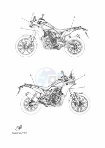 XTZ690 TENERE 700 (BNW1) drawing GRAPHIC & EMBLEM