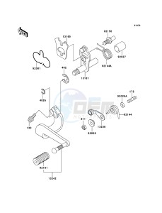 ER-5 ER500-C5P GB XX (EU ME A(FRICA) drawing Gear Change Mechanism