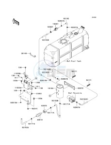 KAF 620 R [MULE 4010 TRANS4X4] (R9F-RAFA) RAF drawing FUEL EVAPORATIVE SYSTEM -- CA- -