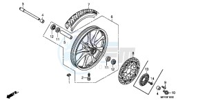 VT1300CXAC drawing FRONT WHEEL