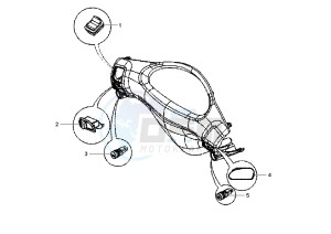 Fly 150 drawing Handlebar Switch