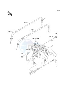 VN 1600 B [VULCAN 1600 MEAN STREAK] (B6F-B8FA) B7F drawing CABLES