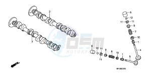 CB600FAB drawing CAMSHAFT/ VALVE