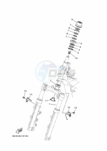 GPD125-A NMAX-125 (BALD) drawing RADIATOR & HOSE