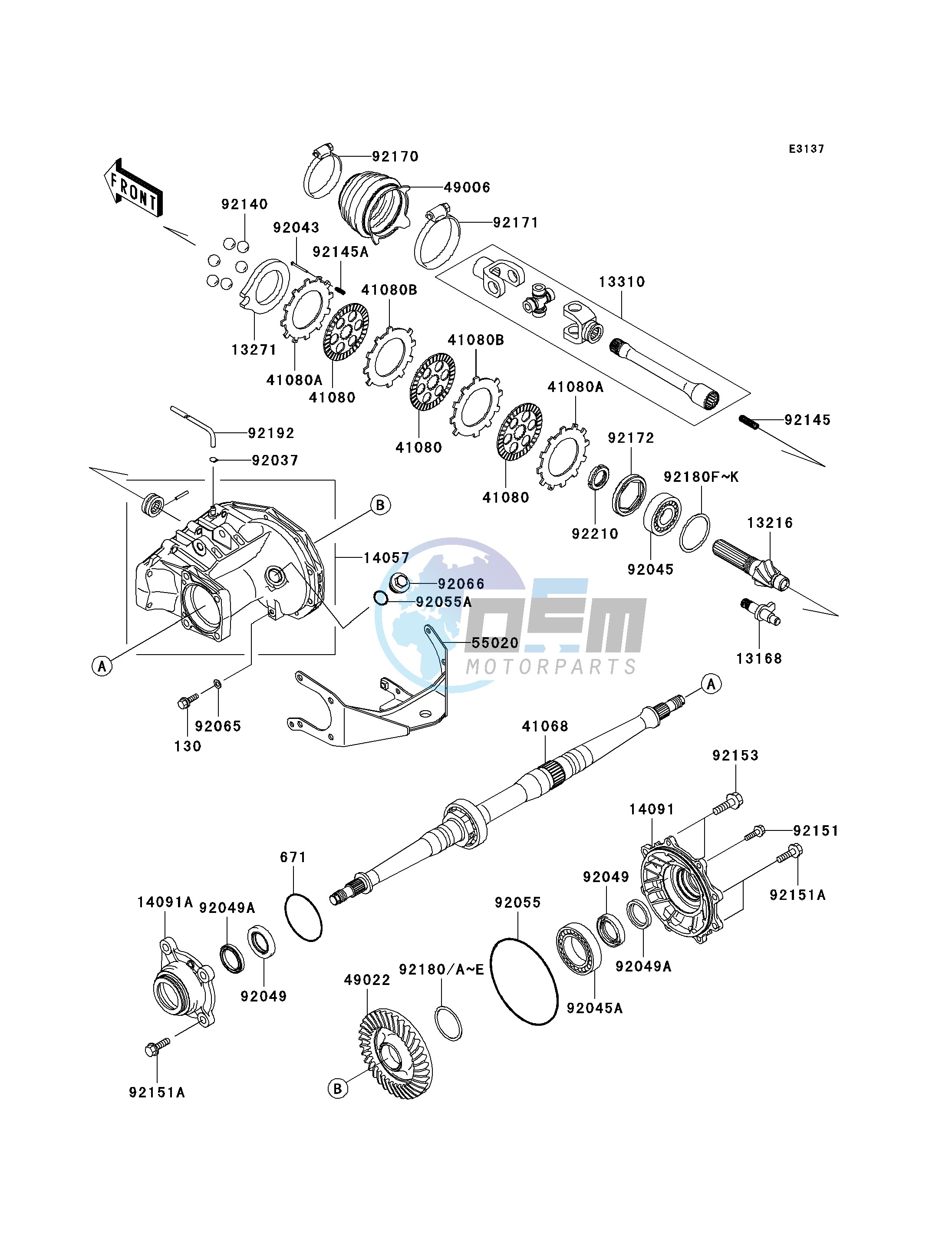 DRIVE SHAFT-REAR