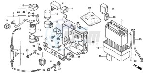 CM125C drawing BATTERY/C.D.I. UNIT