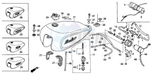 VT1100C SHADOW drawing FUEL TANK/FUEL PUMP