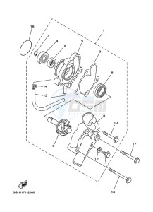 YFM450FWBD KODIAK 450 (B5R3) drawing WATER PUMP